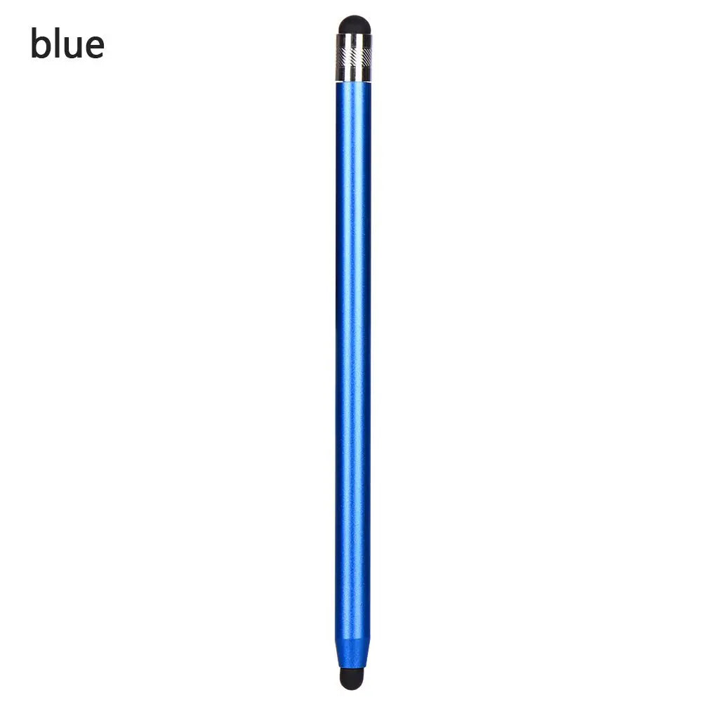 14cm Universal Pencil Double Dual Silicon Head Touch Capacitive Screen Stylus Caneta Capacitiva Pen For Ipad Tablet Smartphone