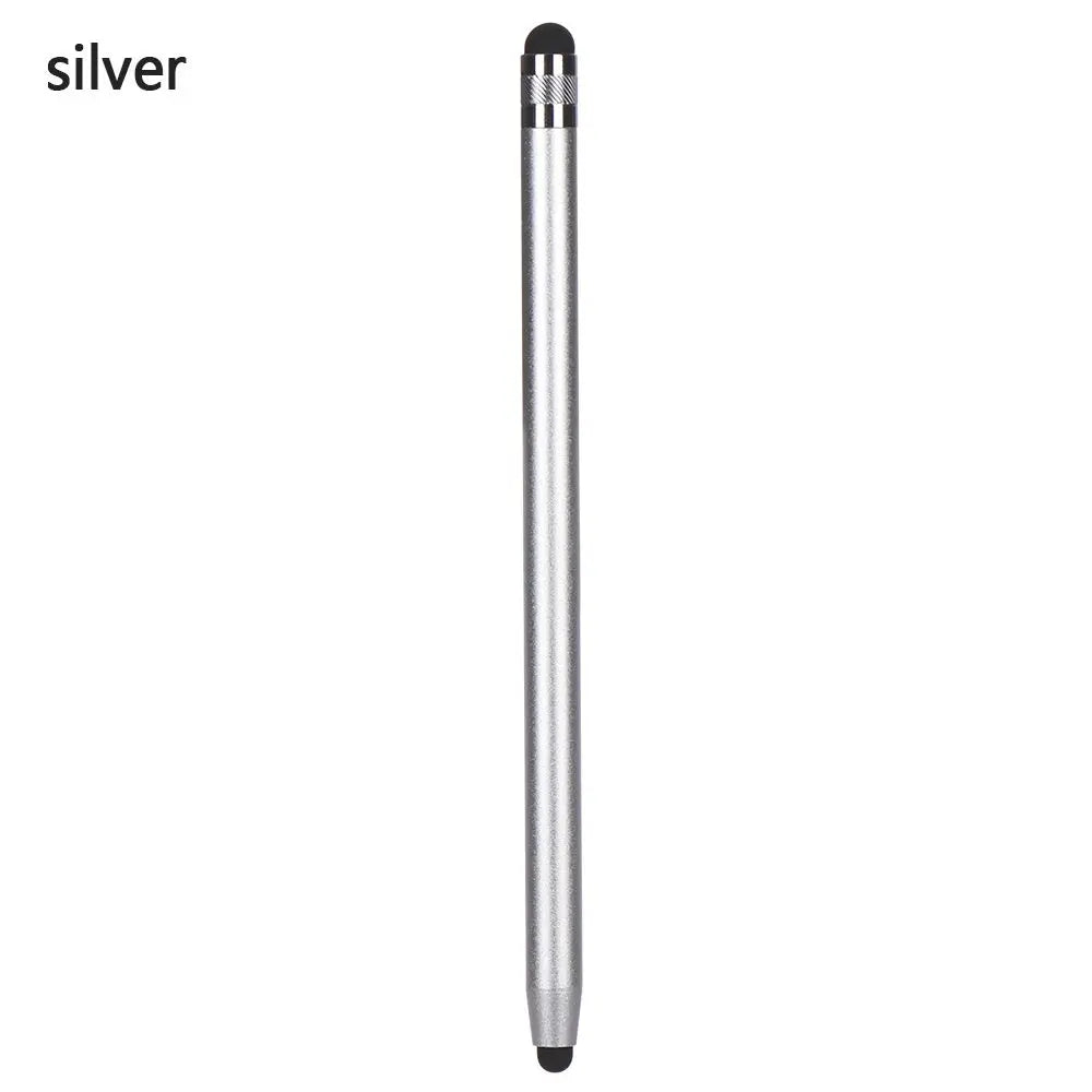 14cm Universal Pencil Double Dual Silicon Head Touch Capacitive Screen Stylus Caneta Capacitiva Pen For Ipad Tablet Smartphone