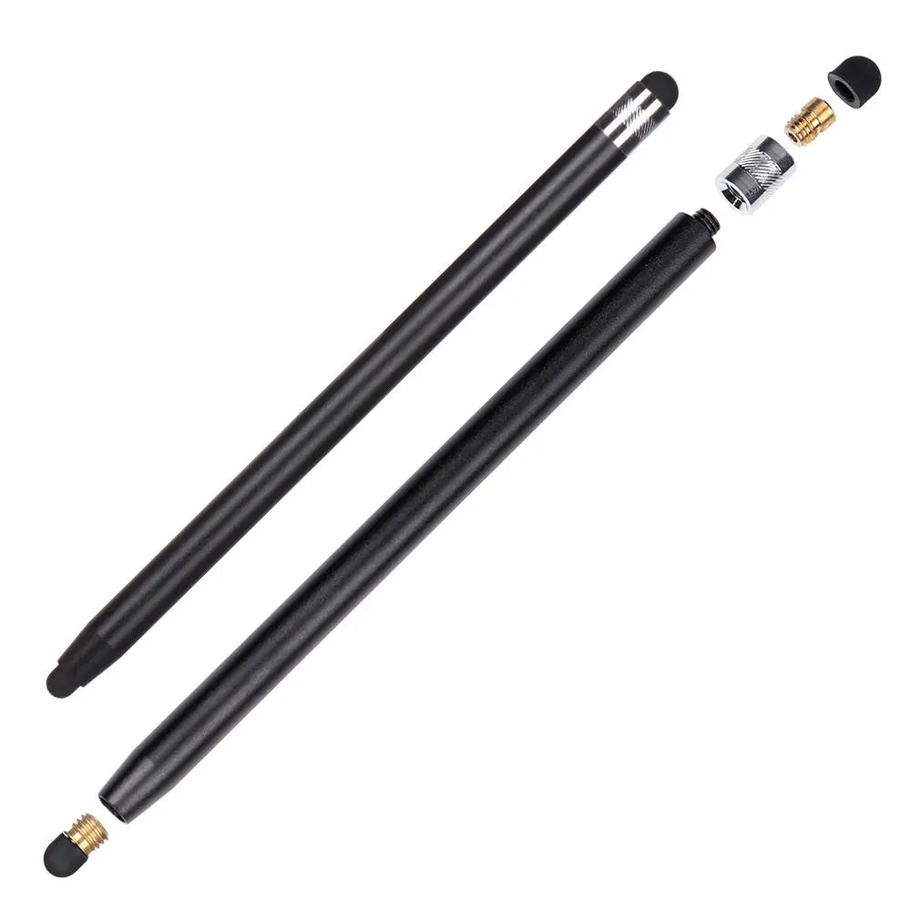 14cm Universal Pencil Double Dual Silicon Head Touch Capacitive Screen Stylus Caneta Capacitiva Pen For Ipad Tablet Smartphone