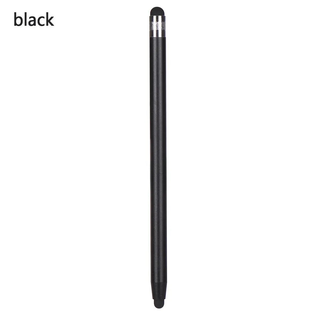 14cm Universal Pencil Double Dual Silicon Head Touch Capacitive Screen Stylus Caneta Capacitiva Pen For Ipad Tablet Smartphone